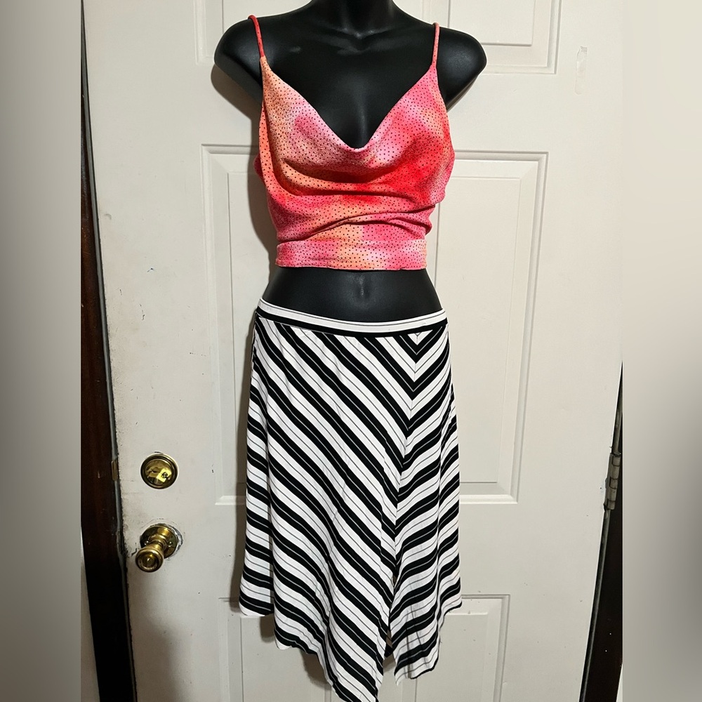 Y2K LIPSTICK BRAND ASYMMETRICAL SKIRT Y2K
